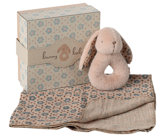 Maileg - Bunny Rattle Set - Powder