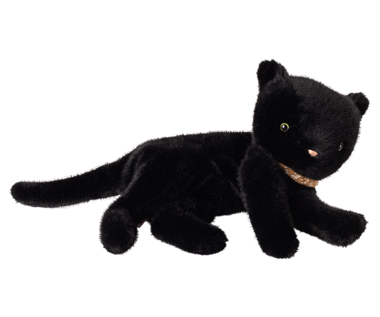 Maileg - Sleeping Kitten Plush, Medium - Black