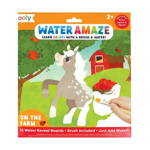 OOLY - Water Amaze Water Reveal Boards - On The Farm