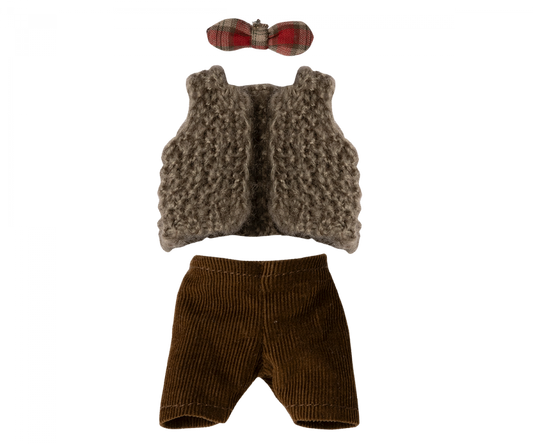 Maileg - Vest, Pants and Butterfly for Grandpa Mouse
