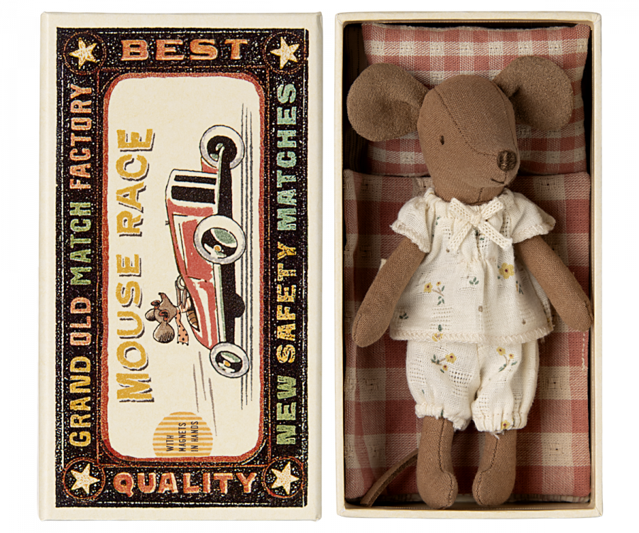 Maileg - Big Sister Mouse in Matchbox