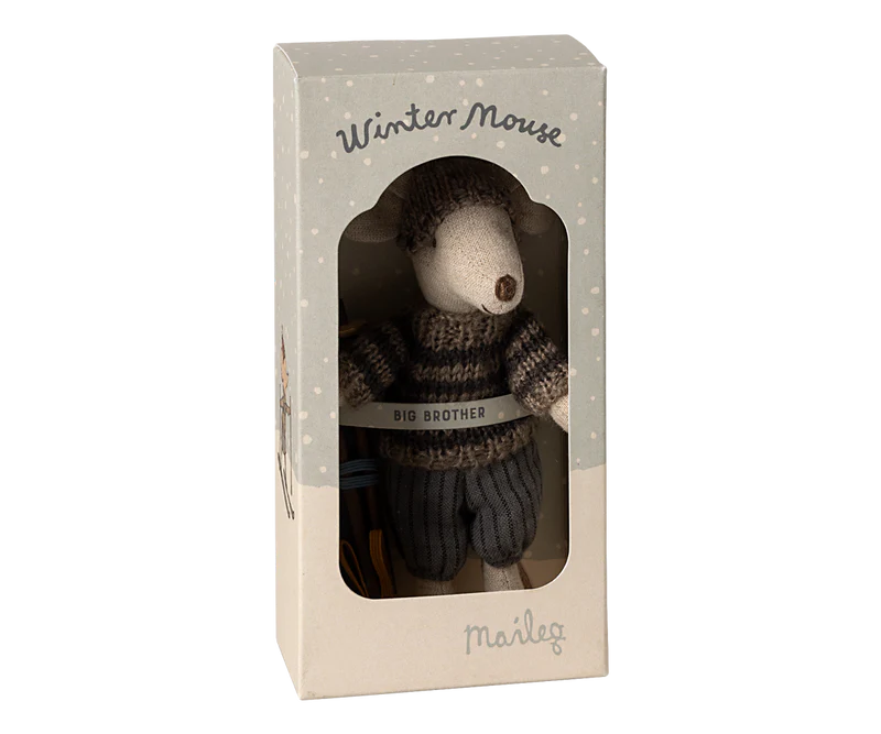 Maileg - Winter Mouse with Ski Set, Big Brother