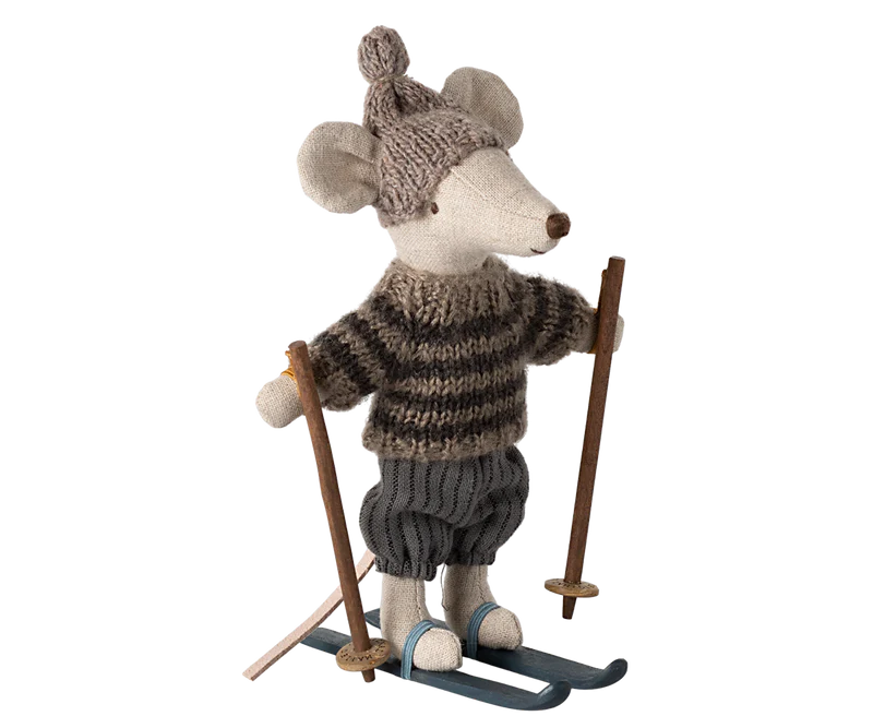 Maileg - Winter Mouse with Ski Set, Big Brother