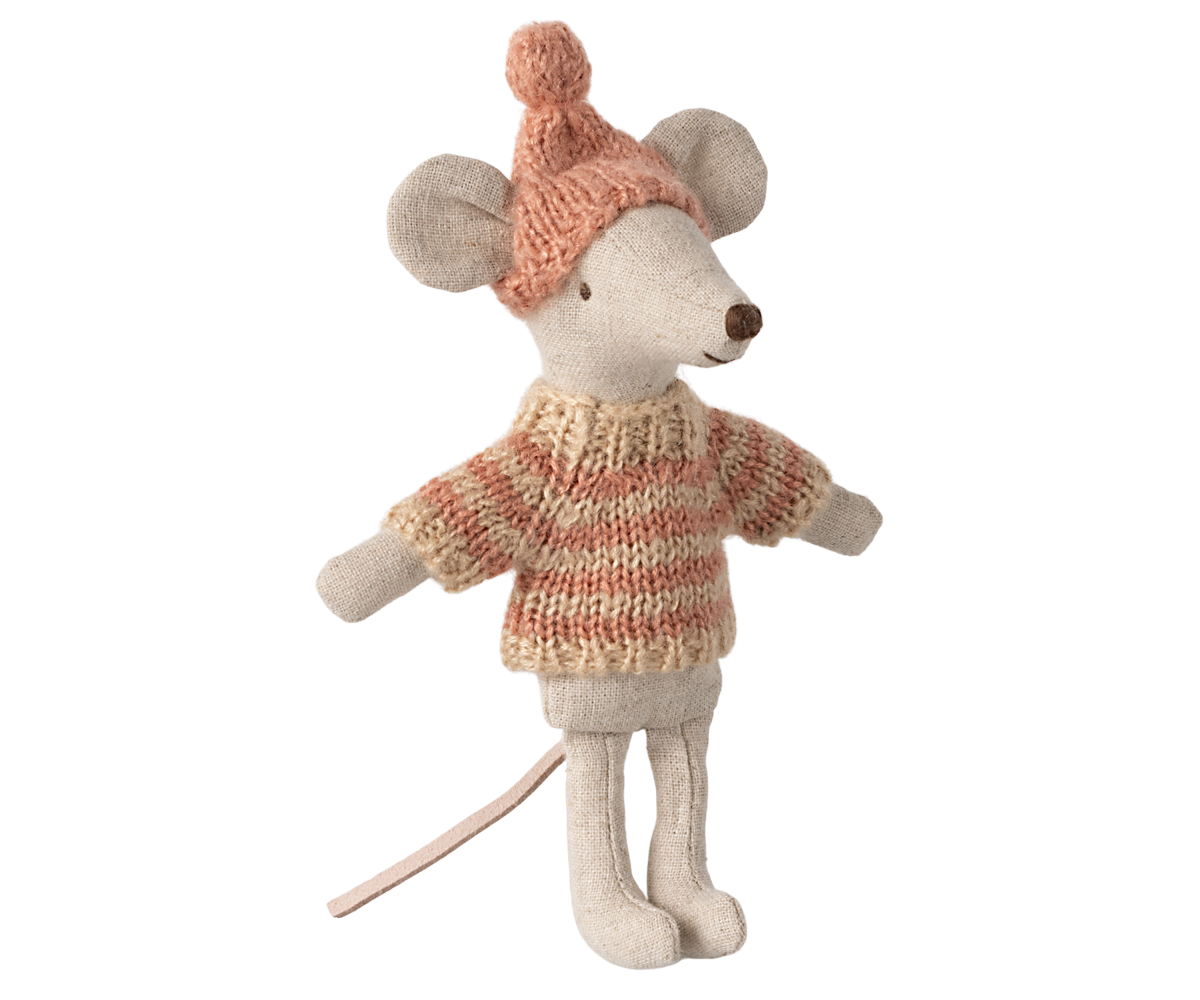 Maileg - Knitted Sweater and Hat, Big Sister Mouse