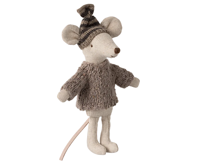 Maileg - Knitted Sweater and Hat, Big Brother Mouse