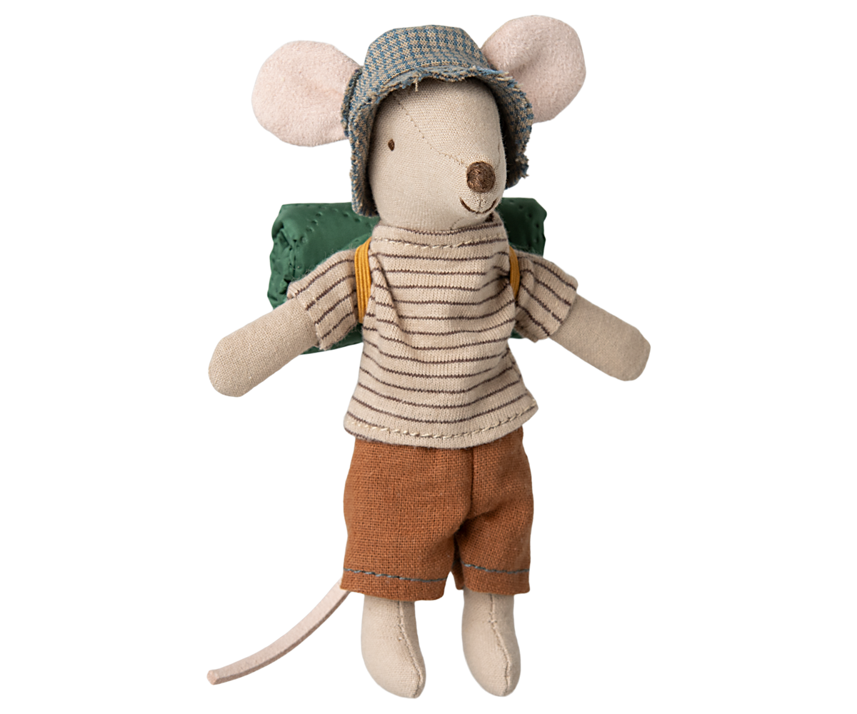 Maileg - Hiker Mouse, Big Brother - Thin Stripes