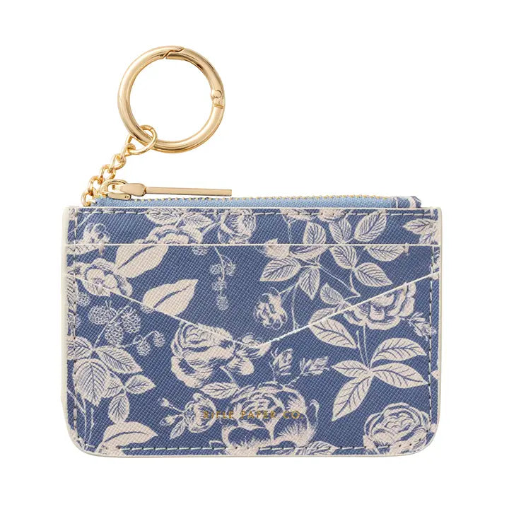 Rifle Paper Co. - Key Ring Card Case - English Rose