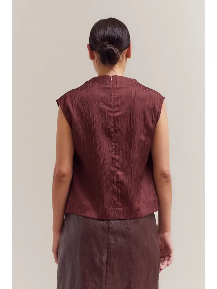 Grade + Gather - Seer Mock Neck Tank - Port