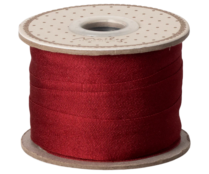 Maileg - Ribbon, W: 18 mm x L: 10 m - Red