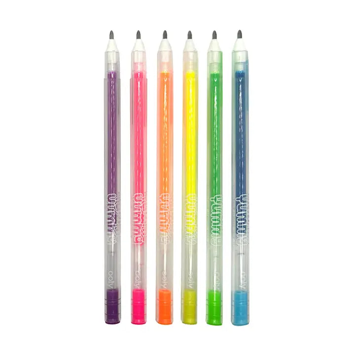 Ooly - Yummy Yuumy: Scented neon Gel Pens - Set of 6