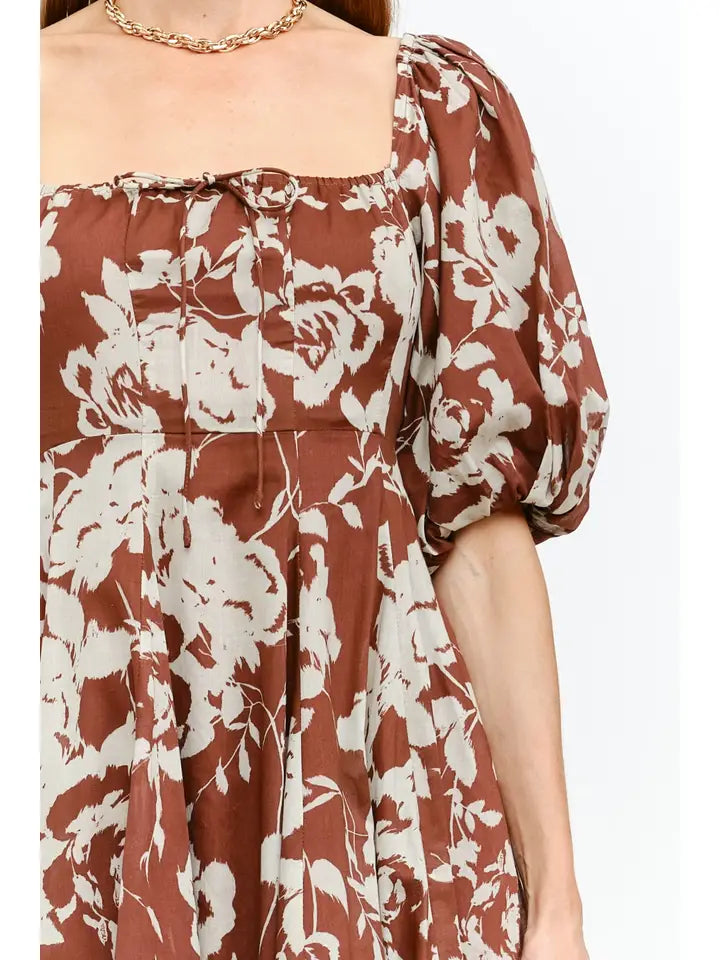 Delphi Dress - Brown