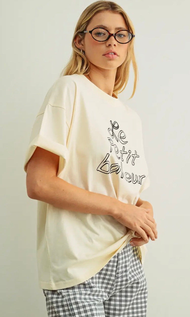 Le Petit Bonheur Tee - Beige