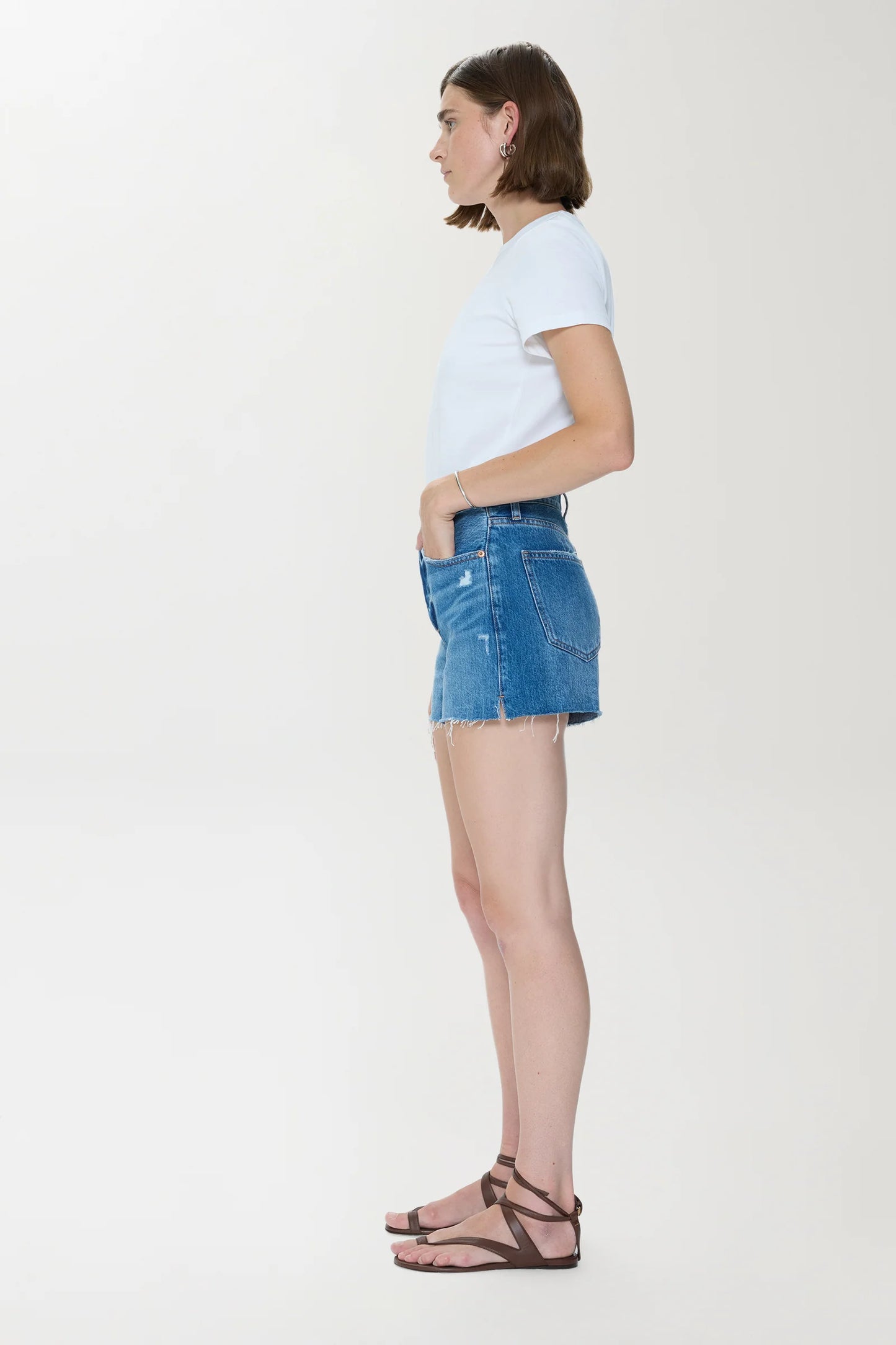 Pistola - Nova High Rise Cut Off Shorts - Calling