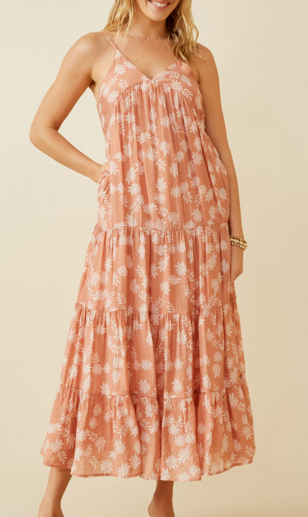 Women's Blush Floral Dress