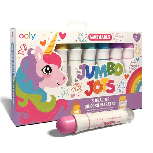 OOLY - Jumbo Jots Dual Tip Unicorn Markers - Set of 8