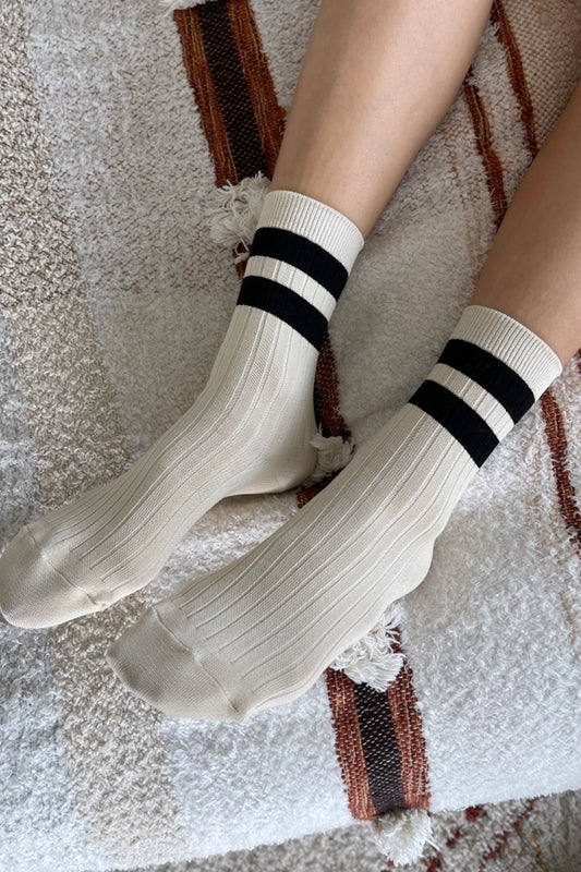 Le Bon Shoppe - Her Socks - Cream/Black