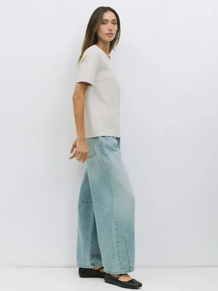 The Anita Top - Heathered Grey