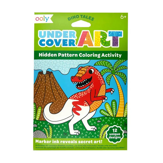 Ooly - Undercover Art: Hidden Pattern Coloring Activity - Dino