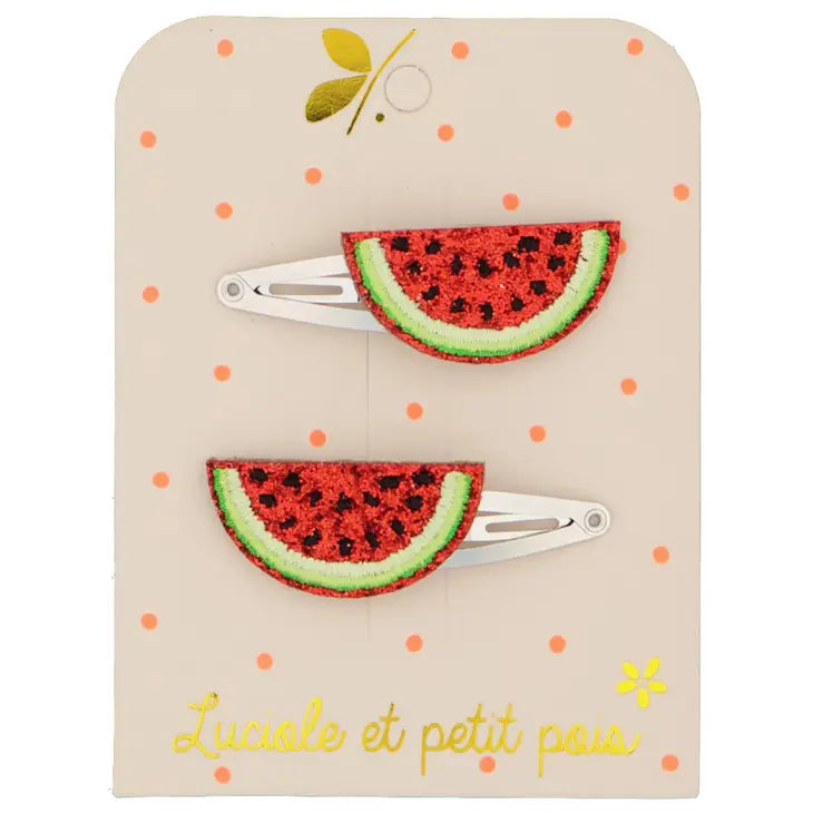 Luciole et Petit Pois - Watermelon Barrettes