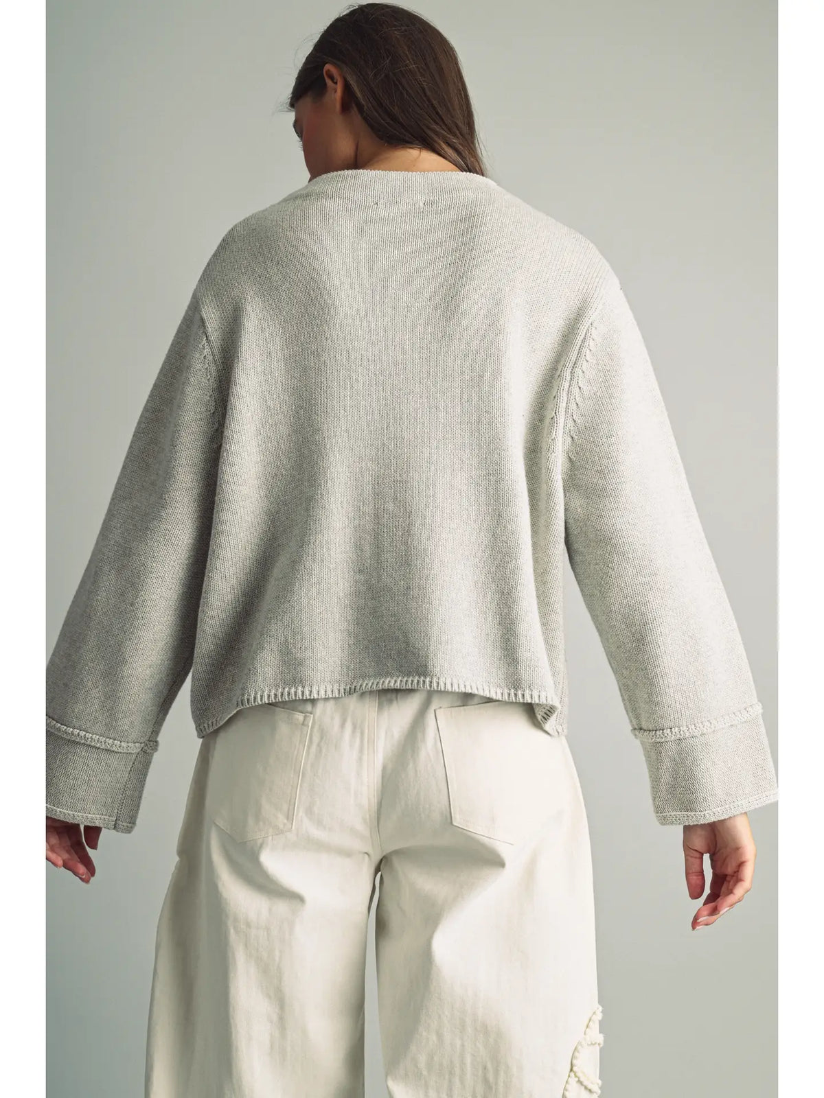 Sweater Top - Heather Grey