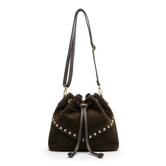 Regina Suede Bag - Chocolate
