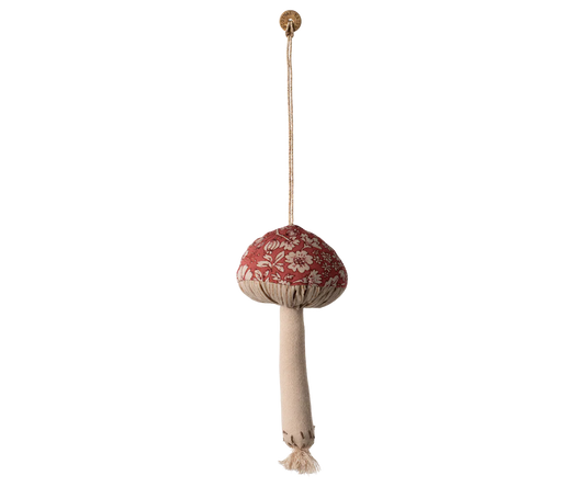 Maileg - Mushroom Ornament, Blossom - Red