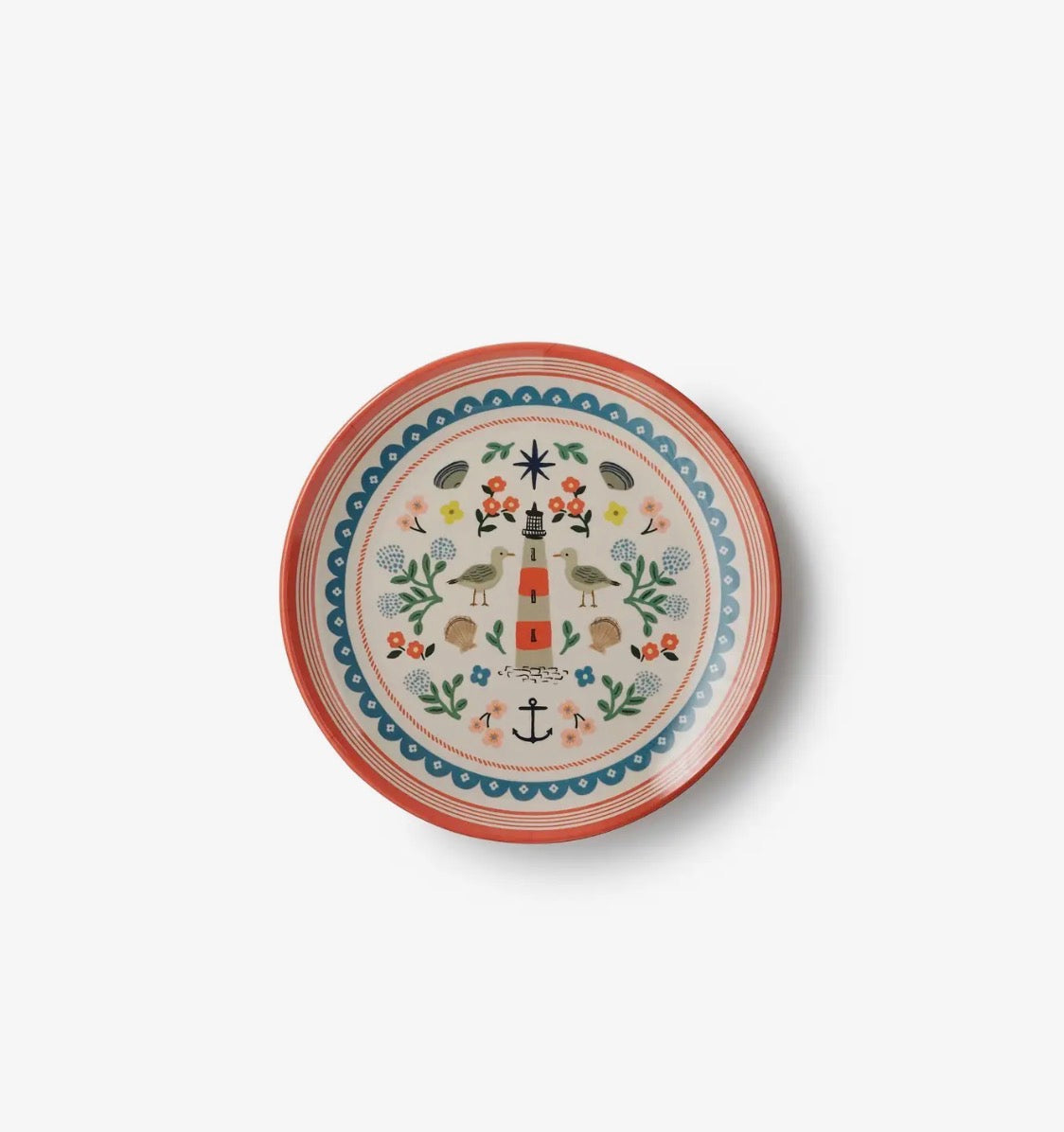 Rifle Paper Co. - Melamine Dessert Plate Set of 4 - Seaside