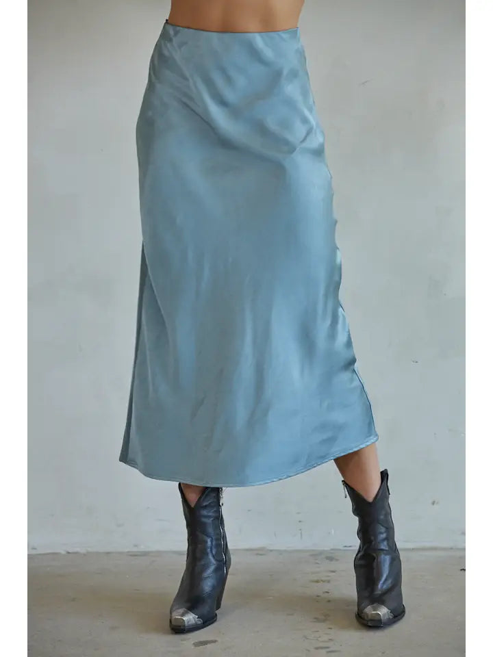 Manhattan Dream Skirt - Dusty Aqua