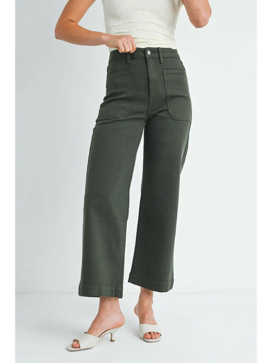 Eve Utility Pant - Dark Olive