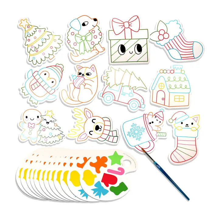 Playful Painters Watercolor Painting Kit - Merry & Bright