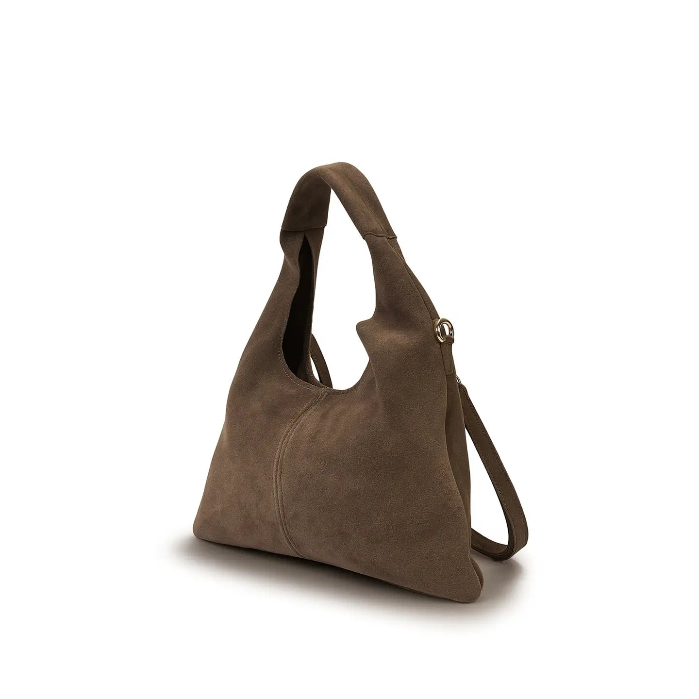 Malorie Suede Bag - Taupe