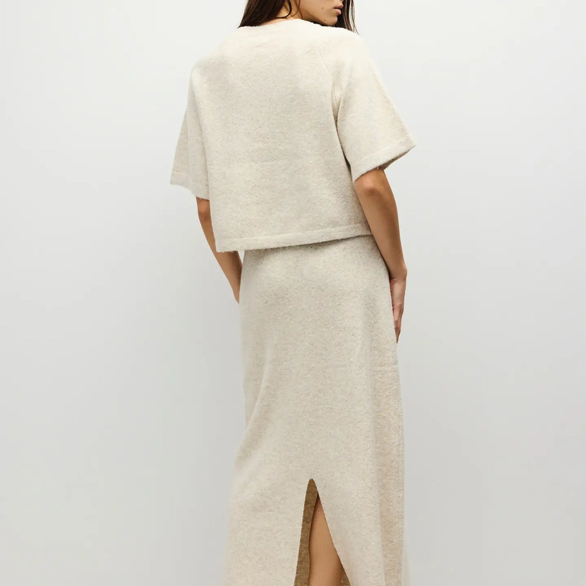 Raglan Sleeve Sweater Top - Cream