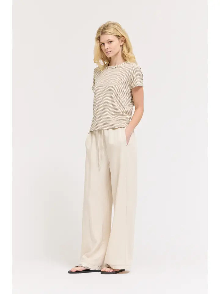 Grade + Gather - Stripe Tee - Tobacco