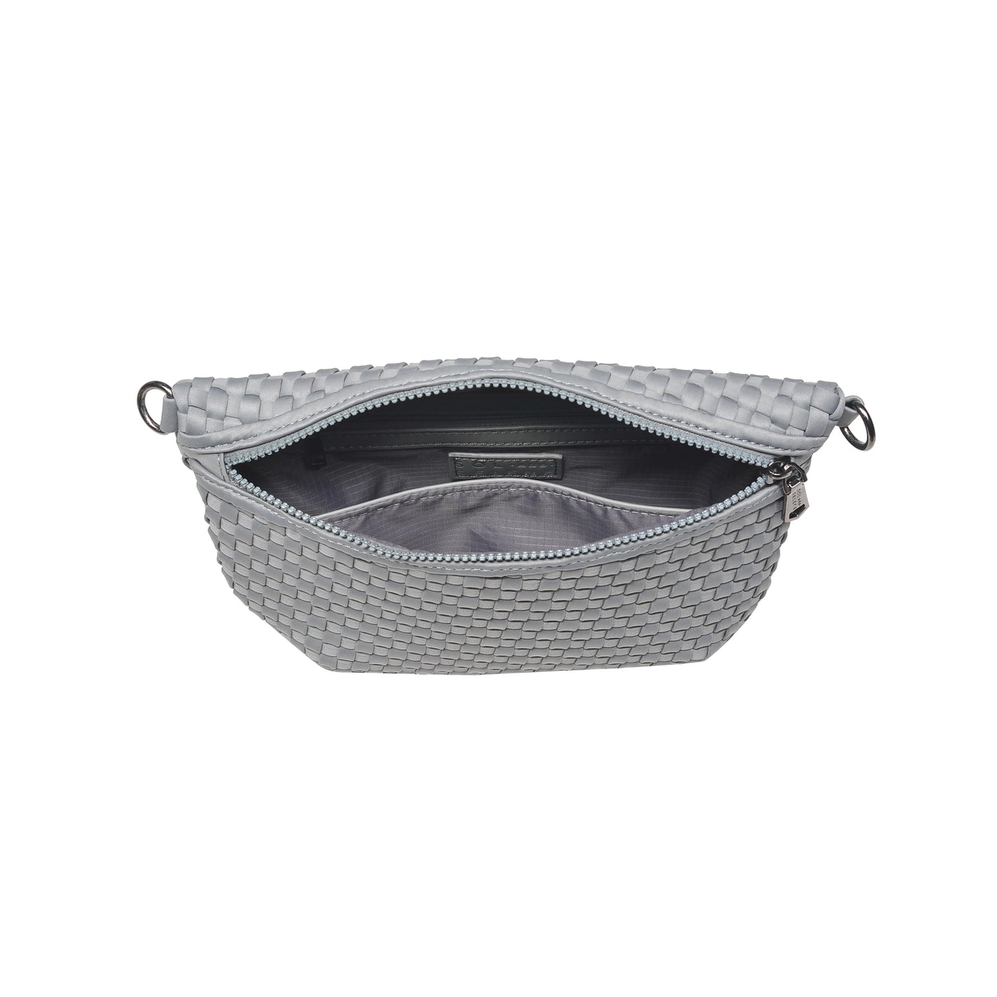 Ethereal - Woven Neoprene Crossbody Bag - Grey