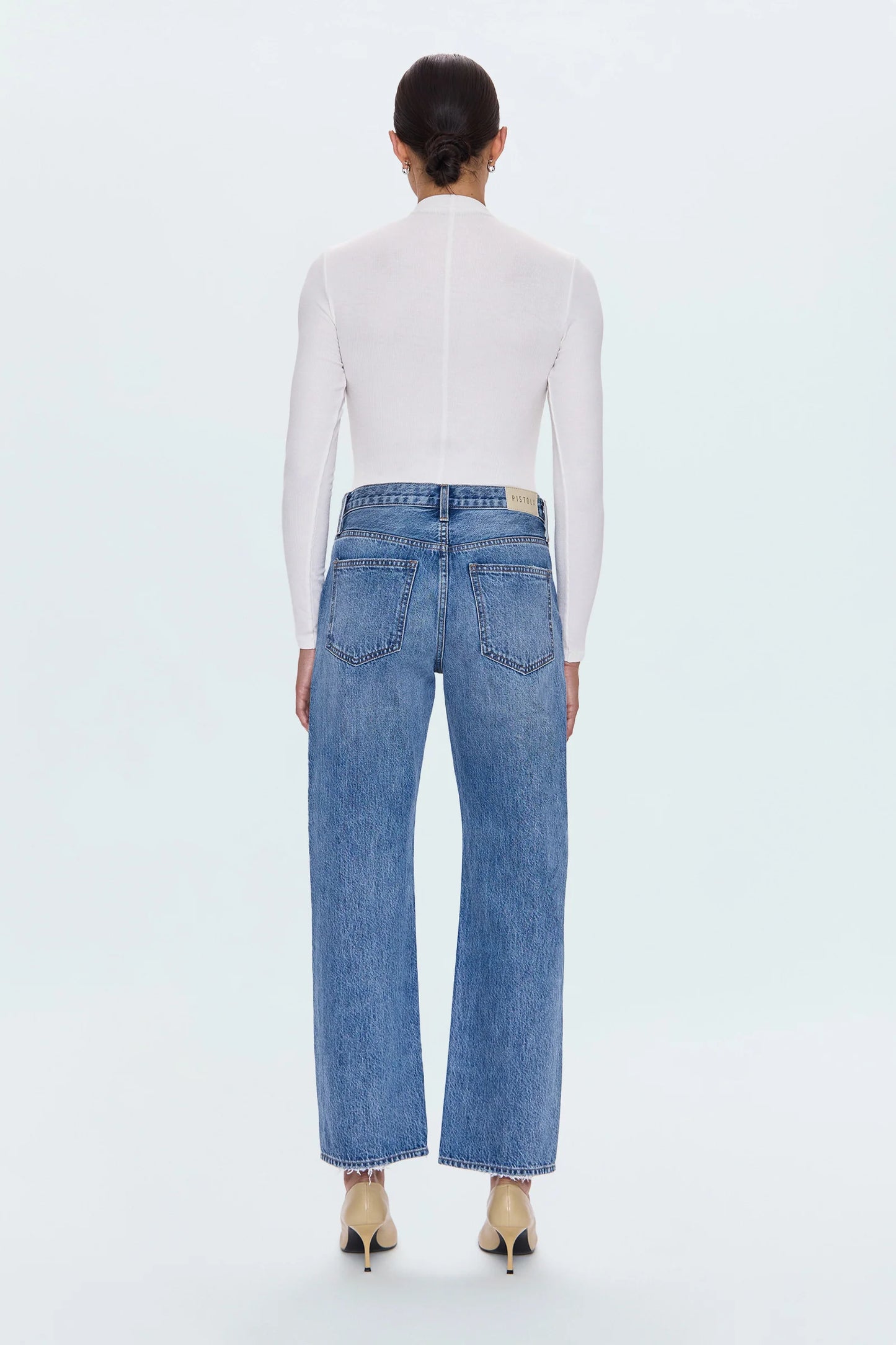 Pistola - Lexi Mid Rise Bowed Straight - Metropolis