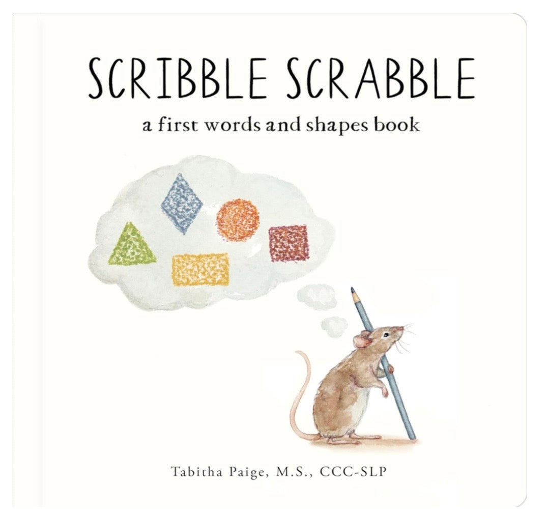 Scribble Scrabble - a first words and shapes book - by Tabitha Paige
