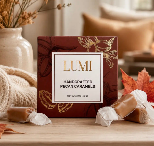 Fall Classic Handcrafted Pecan Caramels, 2 oz