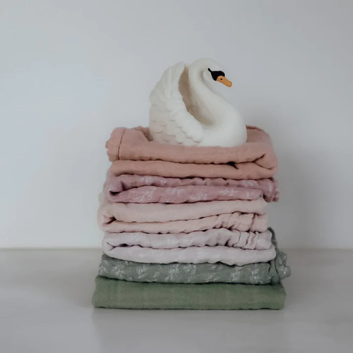 Natruba - Muslin Cloth 100% Organic Cotton - Set of 2 - Pink