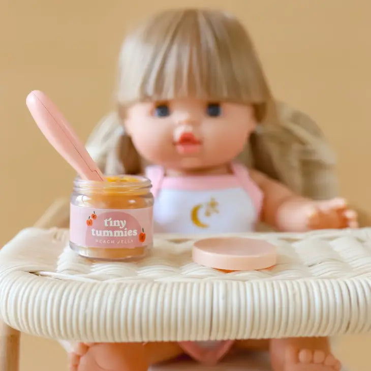 Tiny Tummies - Food Jar + Spoon Set - Peach Jelly