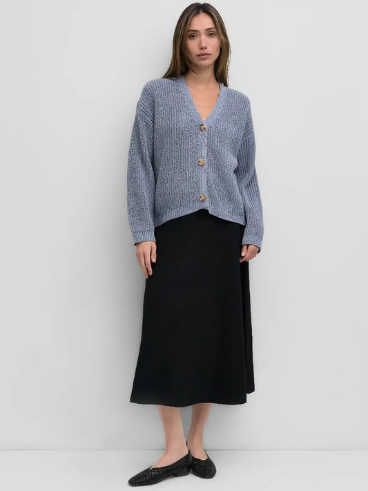 The Willow Cardigan - Dusty Blue