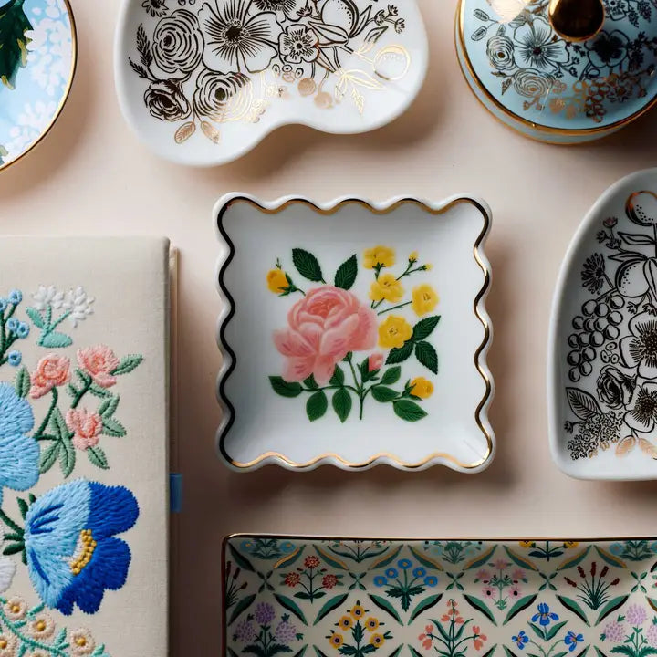 Rifle Paper Co. - Round Porcelain Box - Colette