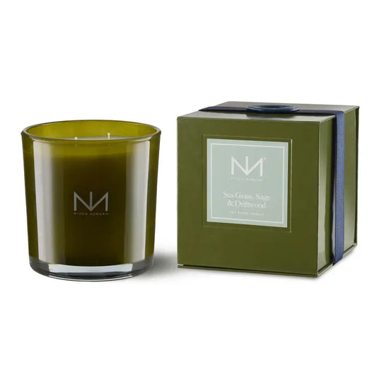 Double Wick Candle - Sea Grass, Sage + Driftwoods