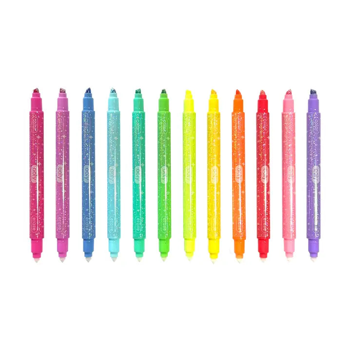 Ooly - Make No Mistake!: Glittery Erasable Markers - Set of 12