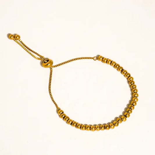 Liliane 18K Gold Non-Tarnish Beaded Bracelet - Yellow Gold
