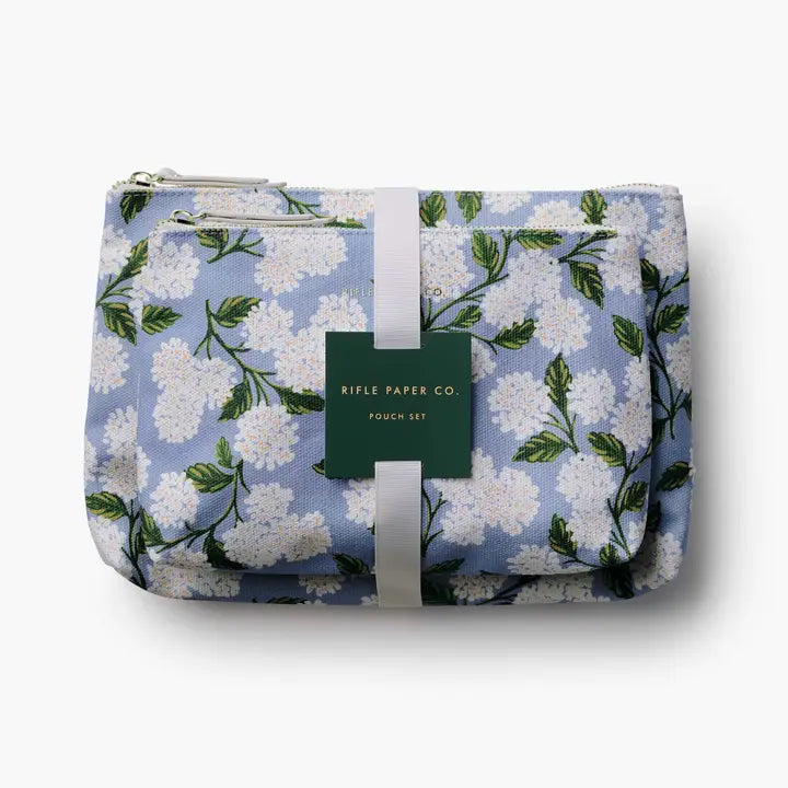 Rifle Paper Co. - Zippered Pouch Set - Hydrangea