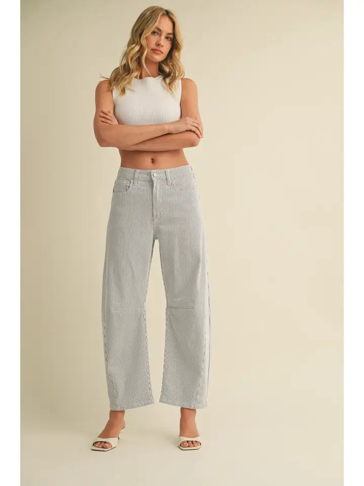 Barrel Jean - Stripe