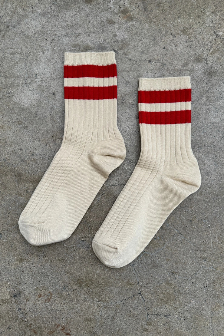 Le Bon Shoppe - Her Socks - Varsity - Red