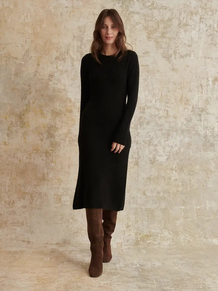 Pia Knit Dress - Black