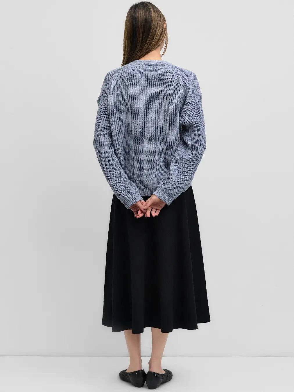 The Willow Cardigan - Dusty Blue