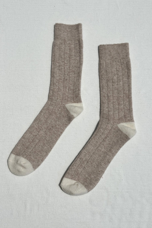 Le Bon Shoppe - Extended Cashmere Classic Socks - Fawn